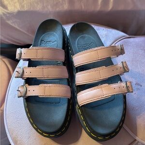 Dr. Martens Pink Triple Strap Sandals